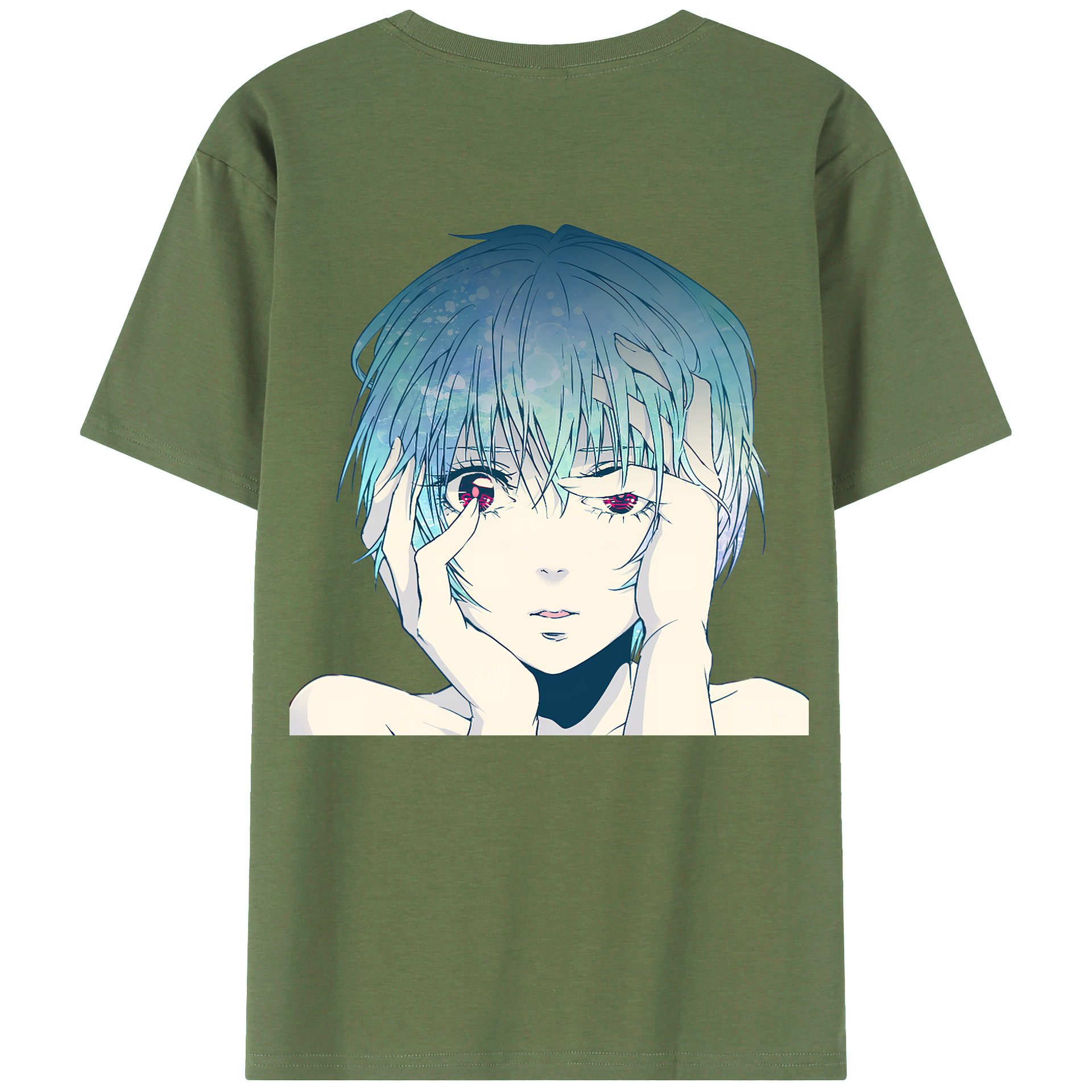 （画像用） EVA 新世紀エヴァンゲリオン 綿100％ メンズ半袖Tシャツ（バックプリント） 通気性
